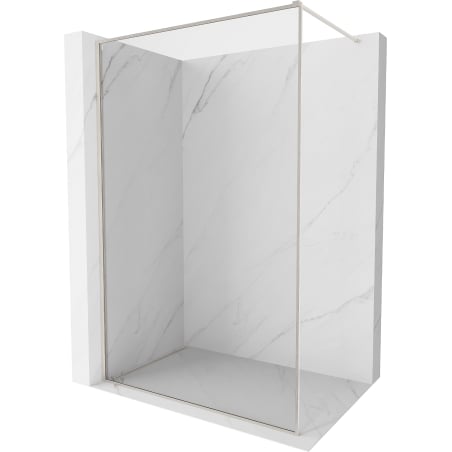 Mexen Kioto-F ścianka prysznicowa Walk-in z ramką 145 x 202 cm, transparent 8 mm, nikiel szczotkowany - 800-145-104-97-00