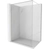 Mexen Kioto-F ścianka prysznicowa Walk-in z ramką 145 x 202 cm, transparent 8 mm, nikiel szczotkowany - 800-145-104-97-00