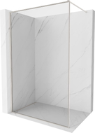 Mexen Kioto-F ścianka prysznicowa Walk-in z ramką 145 x 202 cm, transparent 8 mm, nikiel szczotkowany - 800-145-104-97-00
