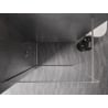 Mexen Kioto-F ścianka prysznicowa Walk-in z ramką 145 x 202 cm, transparent 8 mm, nikiel szczotkowany - 800-145-104-97-00