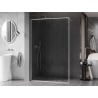 Mexen Kioto-F ścianka prysznicowa Walk-in z ramką 145 x 202 cm, transparent 8 mm, nikiel szczotkowany - 800-145-104-97-00