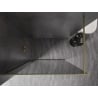 Mexen Kioto-F ścianka prysznicowa Walk-in z ramką 130 x 202 cm, grafit 8 mm, złota szczotkowana - 800-130-104-55-40