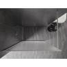 Mexen Kioto-F ścianka prysznicowa Walk-in z ramką 80 x 202 cm, szron 8 mm, nikiel szczotkowany - 800-080-104-97-30