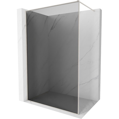 Mexen Kioto-F ścianka prysznicowa Walk-in z ramką 80 x 202 cm, grafit 8 mm, nikiel szczotkowany - 800-080-104-97-40