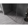 Mexen Kioto-F ścianka prysznicowa Walk-in z ramką 55 x 202 cm, transparent 8 mm, gun metal - 800-055-104-95-00