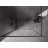 Mexen Kioto-F ścianka prysznicowa Walk-in z ramką 55 x 202 cm, transparent 8 mm, gun metal - 800-055-104-95-00