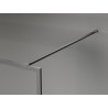 Mexen Kioto-F ścianka prysznicowa Walk-in z ramką 55 x 202 cm, transparent 8 mm, gun metal - 800-055-104-95-00