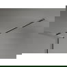 Mexen Kioto-F ścianka prysznicowa Walk-in z ramką 70 x 202 cm, transparent 8 mm, gun metal - 800-070-104-95-00