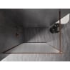 Mexen Kioto-F ścianka prysznicowa Walk-in z ramką 90 x 202 cm, szron 8 mm, różowe złoto - 800-090-104-60-30