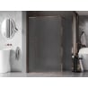 Mexen Kioto-F ścianka prysznicowa Walk-in z ramką 130 x 202 cm, szron 8 mm, różowe złoto - 800-130-104-60-30
