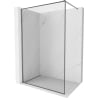 Mexen Kioto-F ścianka prysznicowa Walk-in z ramką 150 x 202 cm, transparent 8 mm, gun metal - 800-150-104-95-00