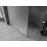Mexen Kioto-F ścianka prysznicowa Walk-in z ramką 90 x 202 cm, szron 8 mm, gun metal - 800-090-104-95-30
