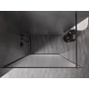 Mexen Kioto-F ścianka prysznicowa Walk-in z ramką 90 x 202 cm, szron 8 mm, gun metal - 800-090-104-95-30