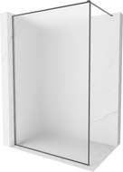 Mexen Kioto-F ścianka prysznicowa Walk-in z ramką 130 x 202 cm, szron 8 mm, gun metal - 800-130-104-95-30