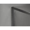 Mexen Kioto-F ścianka prysznicowa Walk-in z ramką 90 x 202 cm, szron 8 mm, gun metal - 800-090-104-95-30