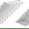 Mexen Kioto-F ścianka prysznicowa Walk-in z ramką 80 x 202 cm, transparent 8 mm, miedź szczotkowana - 800-080-104-65-00
