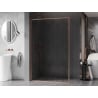 Mexen Kioto-F ścianka prysznicowa Walk-in z ramką 85 x 202 cm, transparent 8 mm, miedź szczotkowana - 800-085-104-65-00