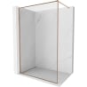 Mexen Kioto-F ścianka prysznicowa Walk-in z ramką 110 x 202 cm, transparent 8 mm, miedź szczotkowana - 800-110-104-65-00
