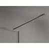 Mexen Kioto-F ścianka prysznicowa Walk-in z ramką 140 x 202 cm, grafit 8 mm, gun metal - 800-140-104-95-40