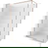 Mexen Kioto-F ścianka prysznicowa Walk-in z ramką 90 x 202 cm, szron 8 mm, miedź szczotkowana - 800-090-104-65-30