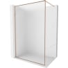 Mexen Kioto-F ścianka prysznicowa Walk-in z ramką 120 x 202 cm, szron 8 mm, miedź szczotkowana - 800-120-104-65-30