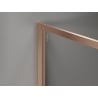 Mexen Kioto-F ścianka prysznicowa Walk-in z ramką 120 x 202 cm, szron 8 mm, miedź szczotkowana - 800-120-104-65-30