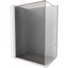 Mexen Kioto-F ścianka prysznicowa Walk-in z ramką 100 x 202 cm, grafit 8 mm, miedź szczotkowana - 800-100-104-65-40