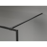 Mexen Kioto-F ścianka prysznicowa Walk-in z ramką 70 x 202 cm, transparent 8 mm, czarna - 800-070-104-70-00