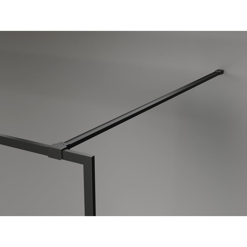 Mexen Kioto-F ścianka prysznicowa Walk-in z ramką 65 x 202 cm, transparent 8 mm, czarna - 800-065-104-70-00