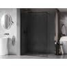 Mexen Kioto-F ścianka prysznicowa Walk-in z ramką 105 x 202 cm, transparent 8 mm, czarna - 800-105-104-70-00