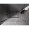 Mexen Kioto-F ścianka prysznicowa Walk-in z ramką 70 x 202 cm, transparent 8 mm, gun gray szczotkowany - 800-070-104-66-00
