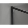 Mexen Kioto-F ścianka prysznicowa Walk-in z ramką 150 x 202 cm, transparent 8 mm, czarna - 800-150-104-70-00
