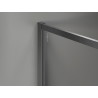 Mexen Kioto-F ścianka prysznicowa Walk-in z ramką 85 x 202 cm, transparent 8 mm, gun gray szczotkowany - 800-085-104-66-00