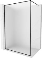 Mexen Kioto-F ścianka prysznicowa Walk-in z ramką 120 x 202 cm, szron 8 mm, czarna - 800-120-104-70-30