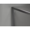 Mexen Kioto-F ścianka prysznicowa Walk-in z ramką 120 x 202 cm, transparent 8 mm, gun gray szczotkowany - 800-120-104-66-00