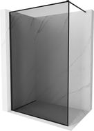 Mexen Kioto-F ścianka prysznicowa Walk-in z ramką 70 x 202 cm, grafit 8 mm, czarna - 800-070-104-70-40