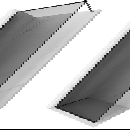Mexen Kioto-F ścianka prysznicowa Walk-in z ramką 110 x 202 cm, grafit 8 mm, czarna - 800-110-104-70-40