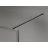 Mexen Kioto-F ścianka prysznicowa Walk-in z ramką 150 x 202 cm, transparent 8 mm, gun gray szczotkowany - 800-150-104-66-00