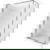 Mexen Kioto-F ścianka prysznicowa Walk-in z ramką 90 x 202 cm, szron 8 mm, gun gray szczotkowany - 800-090-104-66-30