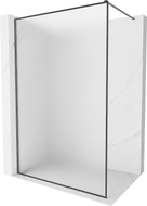 Mexen Kioto-F ścianka prysznicowa Walk-in z ramką 110 x 202 cm, szron 8 mm, gun gray szczotkowany - 800-110-104-66-30