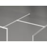 Mexen Kioto-F ścianka prysznicowa Walk-in z ramką 150 x 100 cm, transparent 8 mm, biała - 800-150-202-04-20-100