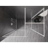 Mexen Kioto-F ścianka prysznicowa Walk-in z ramką 115 x 100 cm, transparent 8 mm, biała - 800-115-202-04-20-100