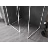 Mexen Kioto-F ścianka prysznicowa Walk-in z ramką 150 x 115 cm, transparent 8 mm, biała - 800-150-202-04-20-115