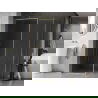 Mexen Kioto-F ścianka prysznicowa Walk-in z ramką 160 x 85 cm, transparent 8 mm, złota szczotkowana - 800-160-202-04-55-085