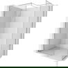 Mexen Kioto-F ścianka prysznicowa Walk-in z ramką 180 x 85 cm, transparent 8 mm, chrom - 800-180-202-04-00-085