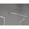 Mexen Kioto-F ścianka prysznicowa Walk-in z ramką 150 x 95 cm, transparent 8 mm, chrom - 800-150-202-04-00-095