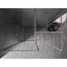 Mexen Kioto-F ścianka prysznicowa Walk-in z ramką 85 x 80 cm, transparent 8 mm, nikiel szczotkowany - 800-085-202-04-97-080