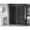 Mexen Kioto-F ścianka prysznicowa Walk-in z ramką 150 x 105 cm, transparent 8 mm, chrom - 800-150-202-04-00-105