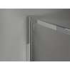 Mexen Kioto-F ścianka prysznicowa Walk-in z ramką 125 x 120 cm, transparent 8 mm, chrom - 800-125-202-04-00-120