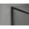 Mexen Kioto-F ścianka prysznicowa Walk-in z ramką 170 x 80 cm, transparent 8 mm, czarna - 800-170-202-04-70-080